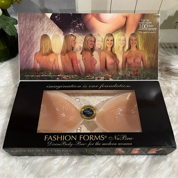 NEW Fashion Forms Nu Bra Divine Body Bra Silicone Adhesive Seamless Nude B NIP - Picture 4 of 13